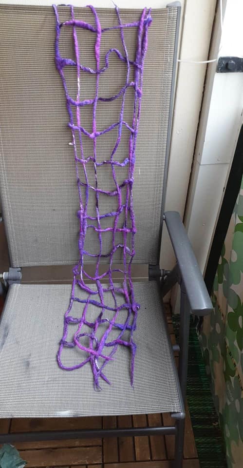 Test med pencil roving och gallersjal